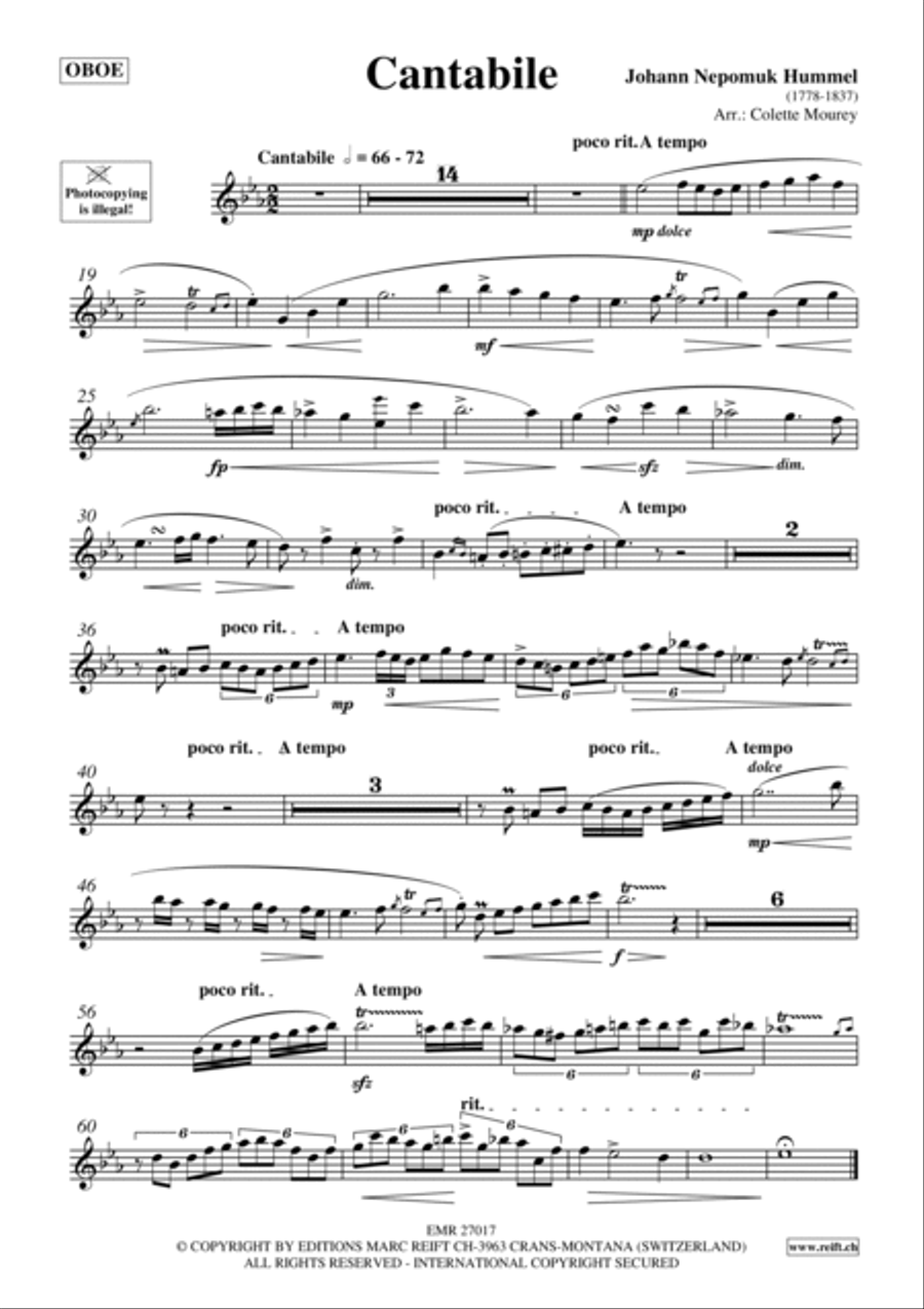 Cantabile Cantabile Oboe scores gallery preview page 2