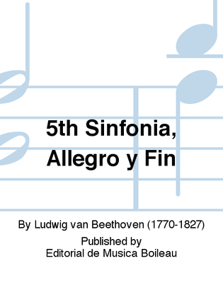 Book cover for 5th Sinfonia, Allegro y Fin