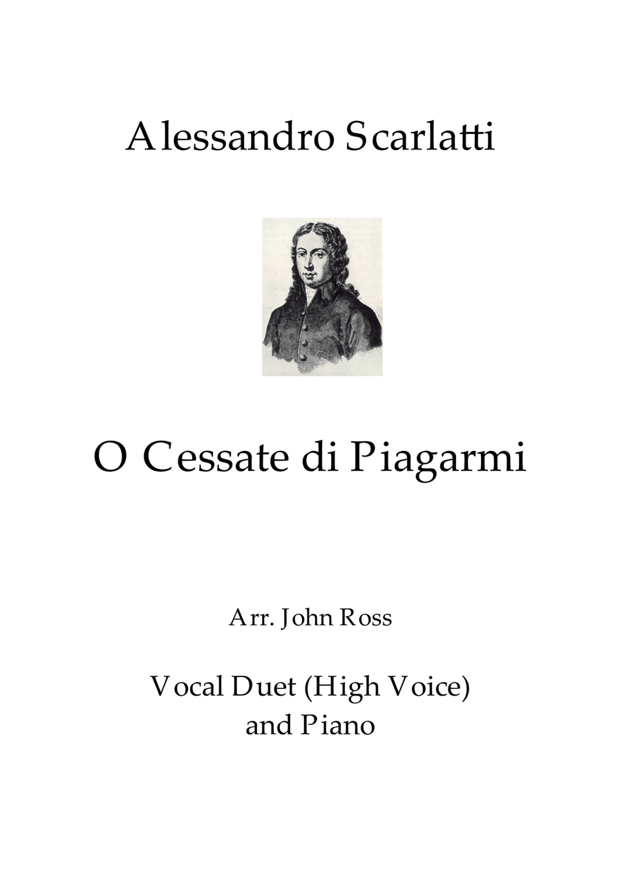 Book cover for O Cessate di Piagarmi (Vocal duet)