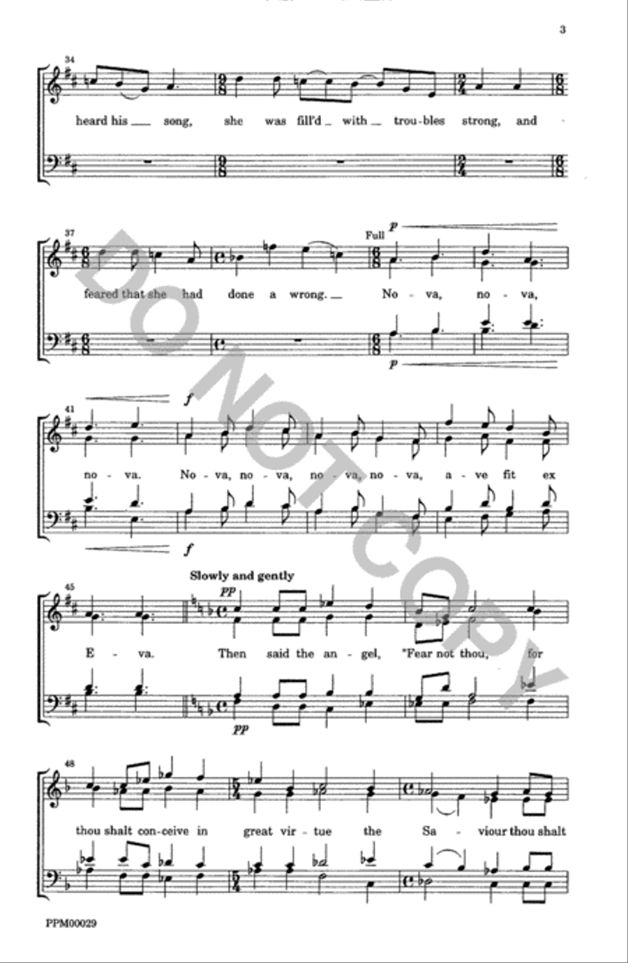 Annunciation Carol Divisi scores gallery preview page 4