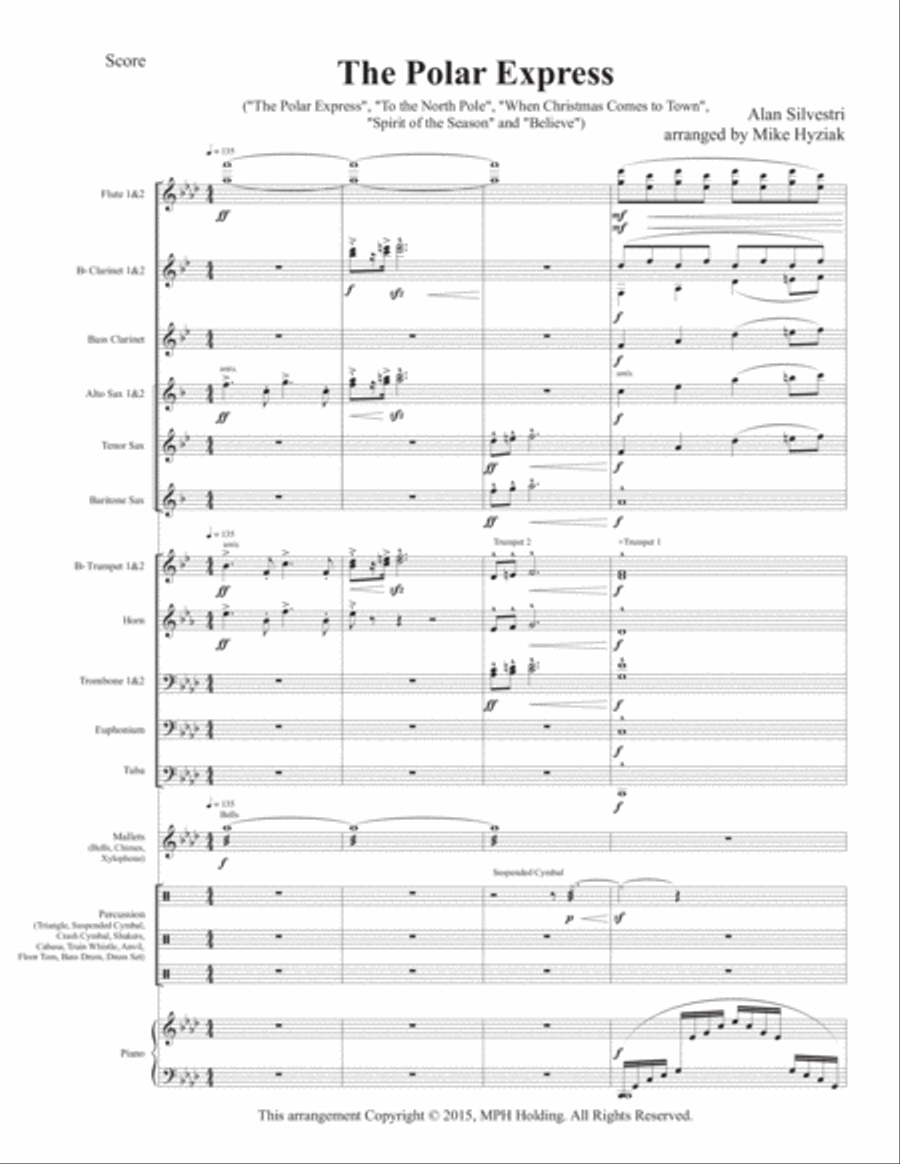 The Polar Express Bassoon scores gallery preview page 1