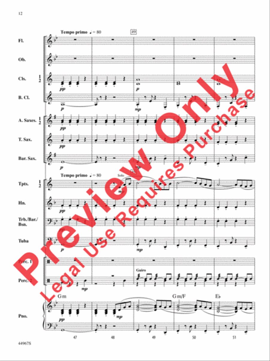 Tango Argentina Concert Band scores gallery preview page 29