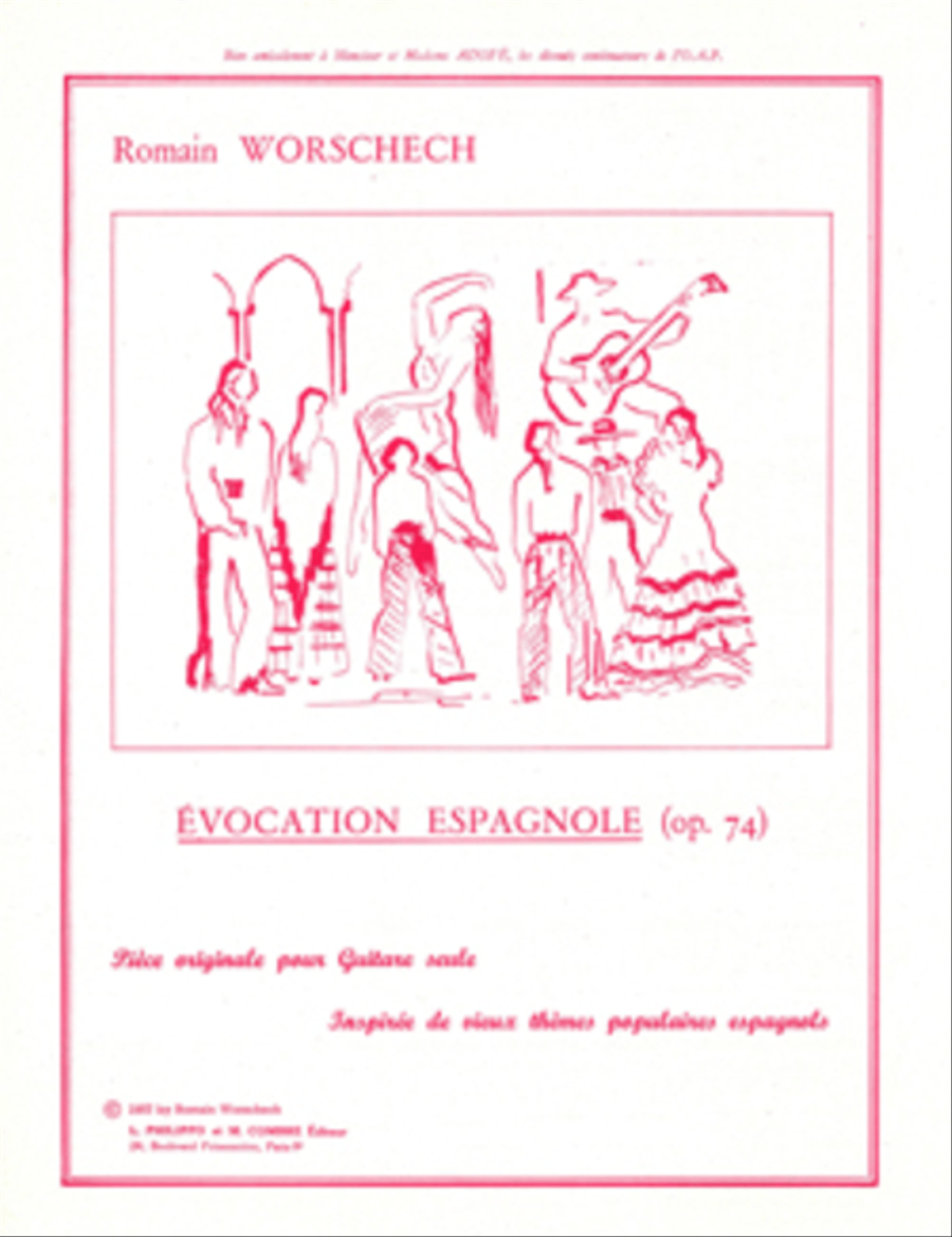 Evocation espagnole Op. 74 Acoustic Guitar scores gallery preview page 1