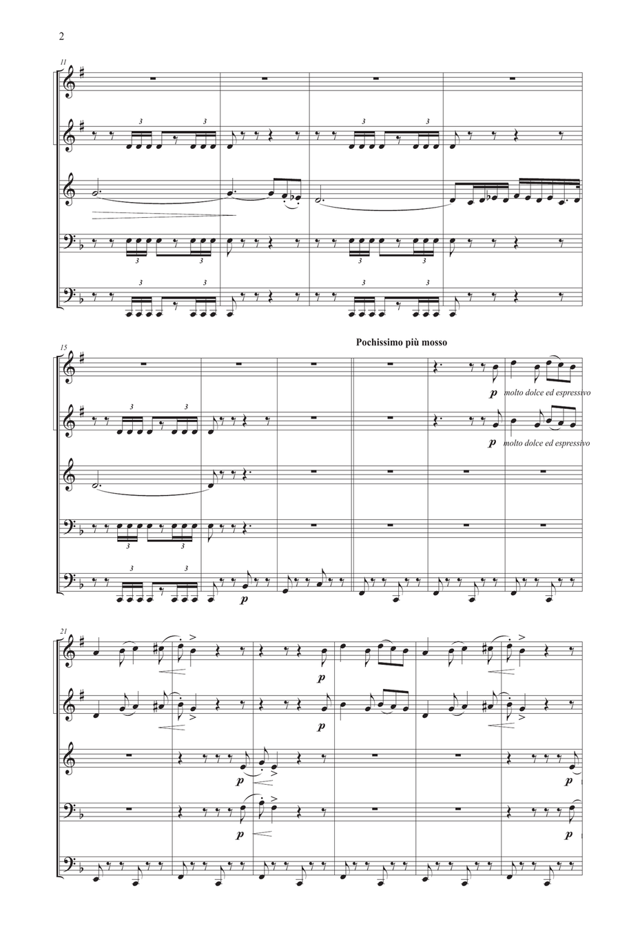 Capriccio Italien for Brass Quintet Brass Quintet scores gallery preview page 2