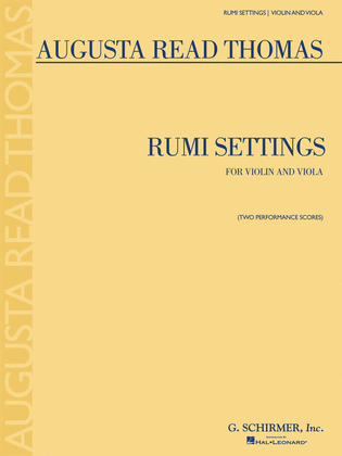 Book cover for Rumi Settings