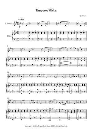 Emperor Waltz - Johann Strauss Jr. (Clarinet + Piano)