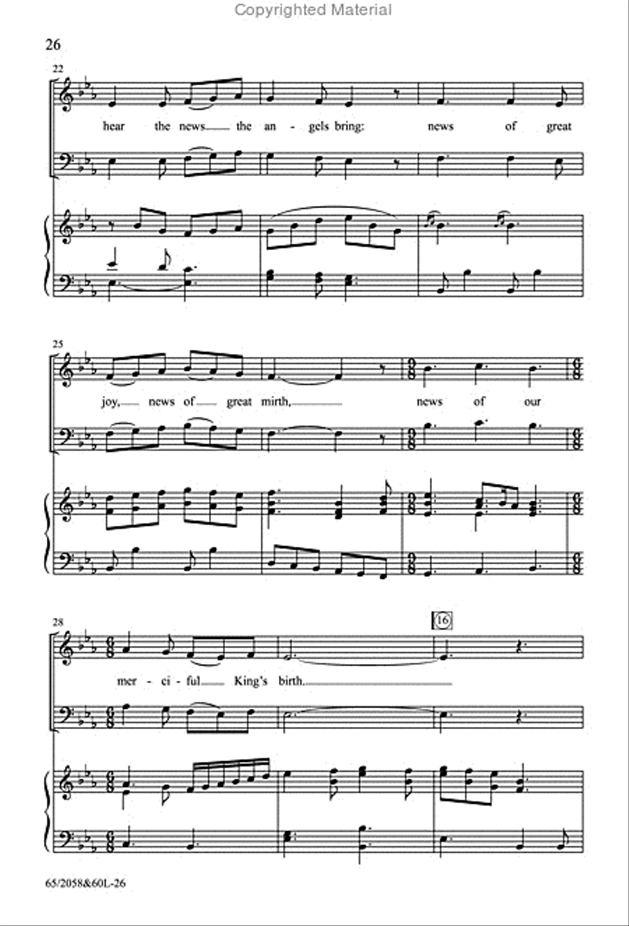 The Christmas Story - SATB Score with Performance CD 4-Part scores gallery preview page 16