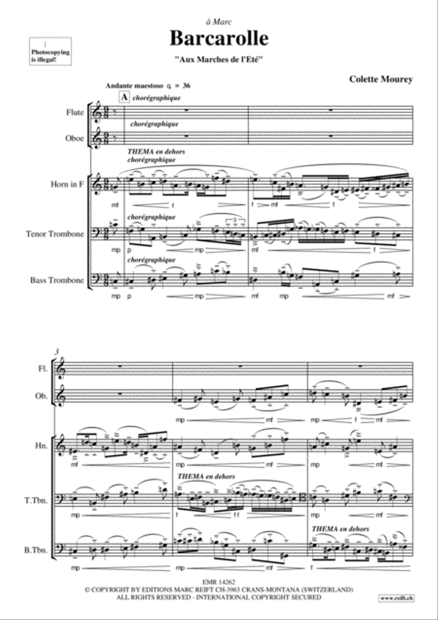Barcarolle Flute scores gallery preview page 3