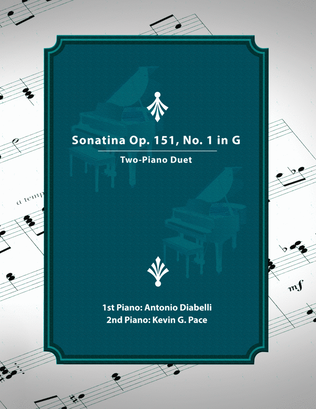 Diabelli Sonatina, Op. 151, No.1 in G Major for 2 pianos