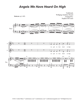 Book cover for Angels We Have Heard On High (Vocal Quartet - (SATB)