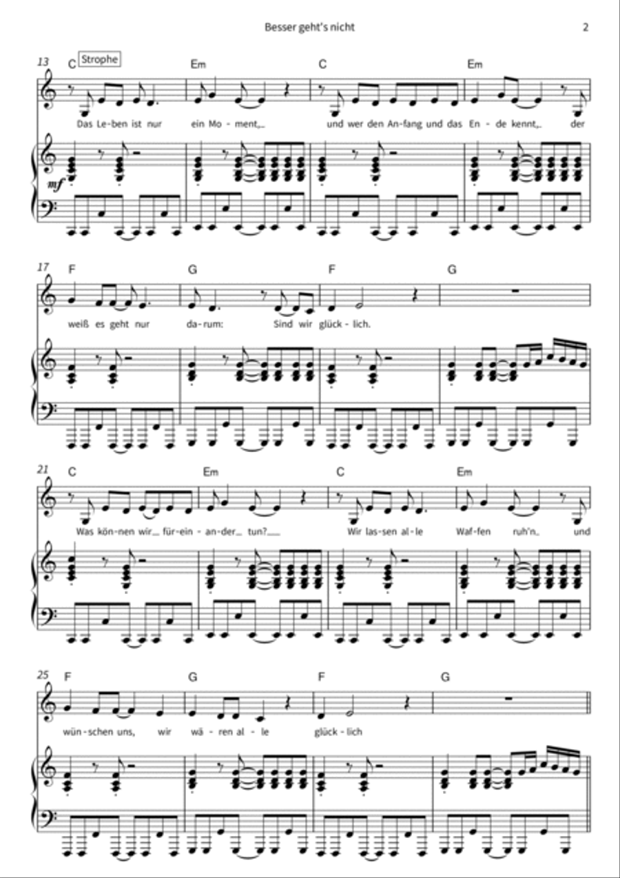 Besser geht's nicht Voice Solo scores gallery preview page 4