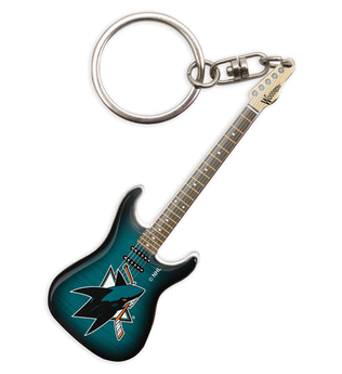 San Jose Sharks Electric Guitar Keychain