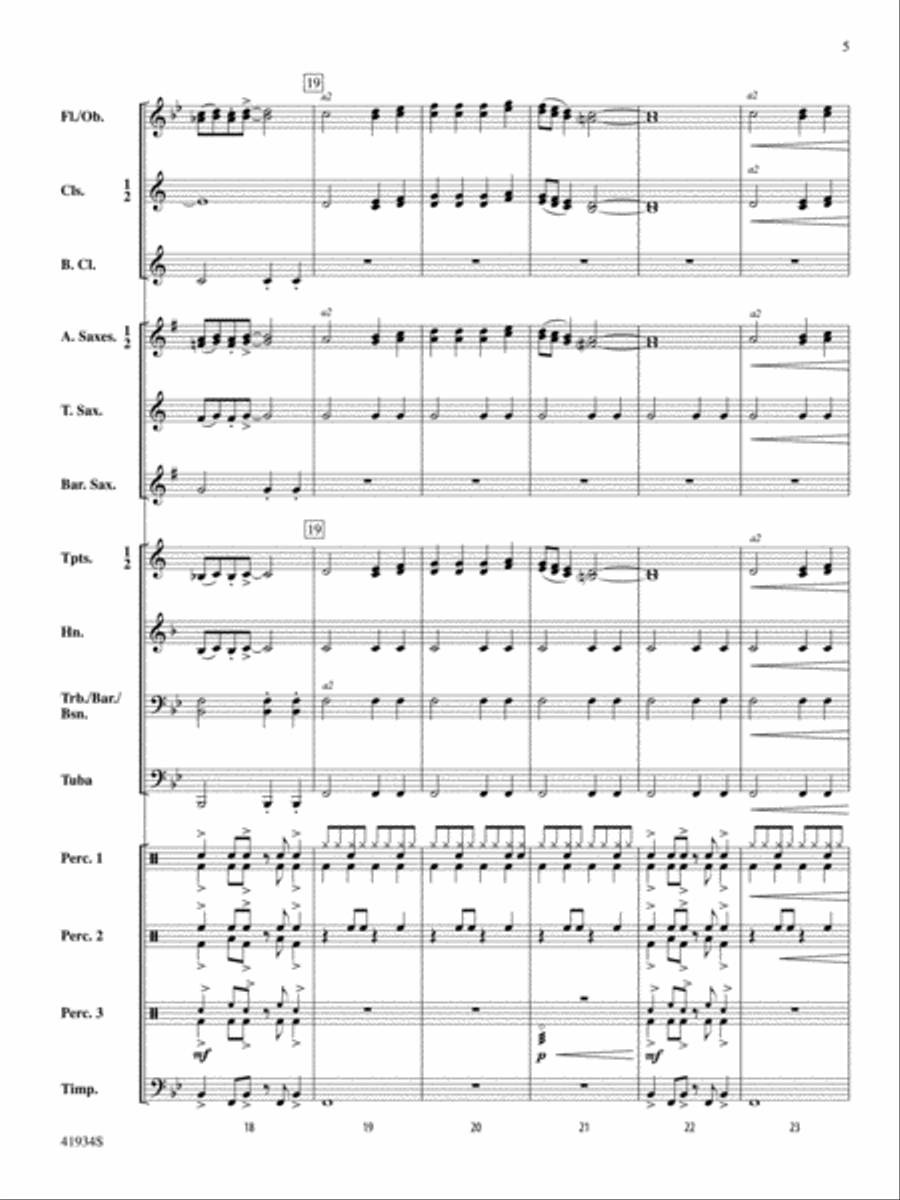 Little Drummer Dudes!: Score Concert Band scores gallery preview page 5