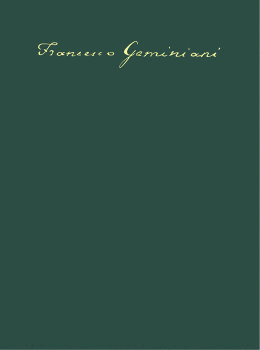 12 Sonatas for Violin and Figured Bass Op. 4 (1739) (H. 85-96) - [Opera Omnia - Vol. 4A]. Critical Edition