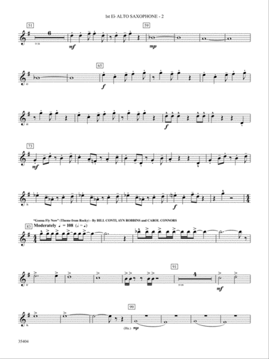Maynard Madness: E-flat Alto Saxophone Concert Band scores gallery preview page 2