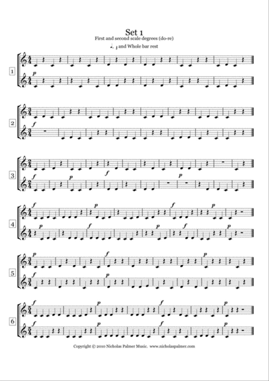 Sight-singing exercises for two-part choirs (SA or TB) TB scores gallery preview page 2