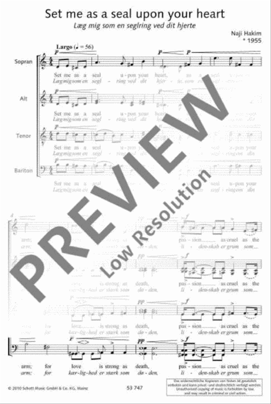 Set me as a seal upon your heart A Cappella scores gallery preview page 4