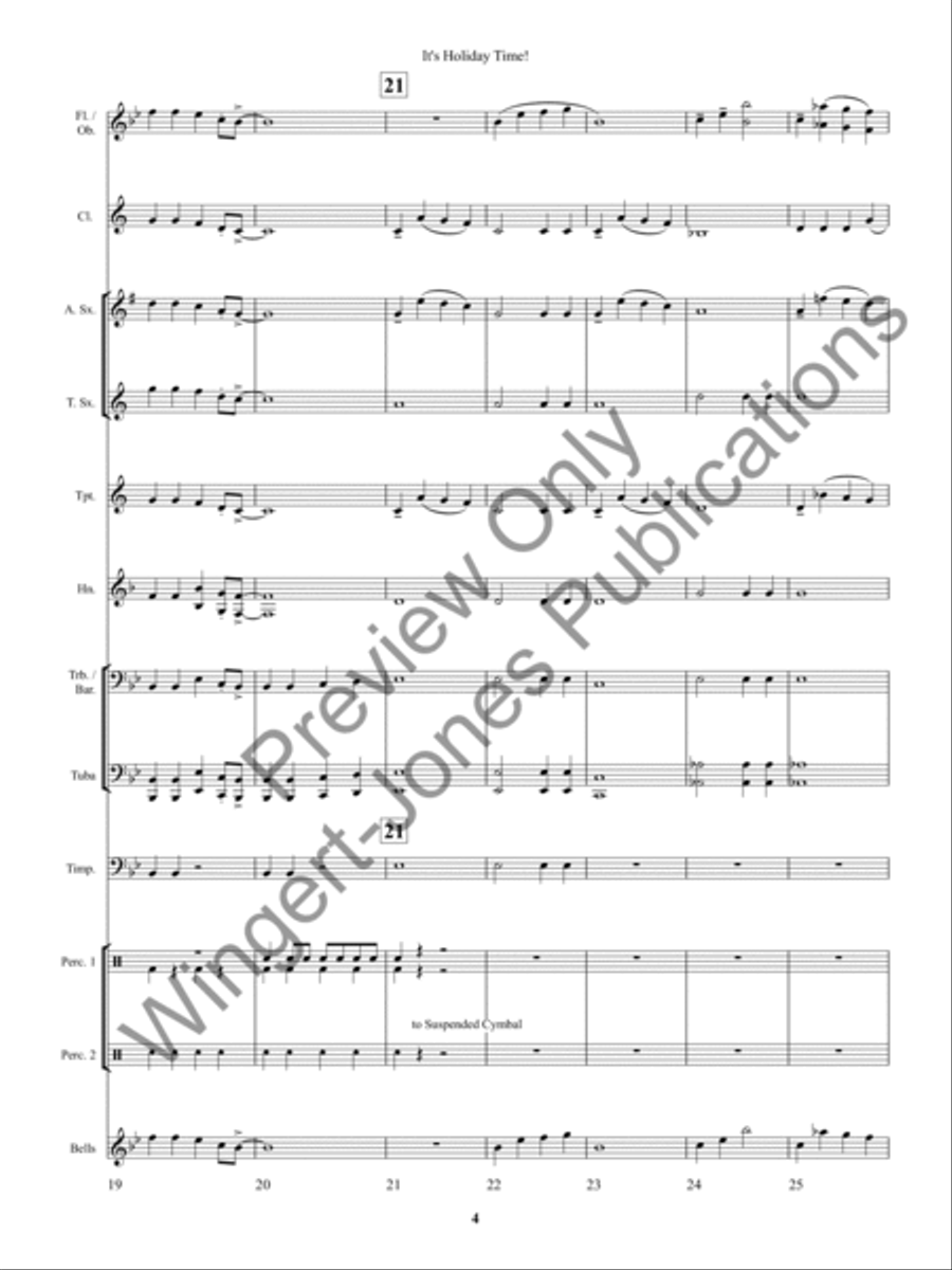 It's Holiday Time! Concert Band scores gallery preview page 8