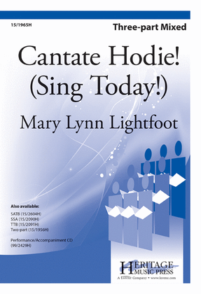Book cover for Cantate Hodie! (Sing Today)