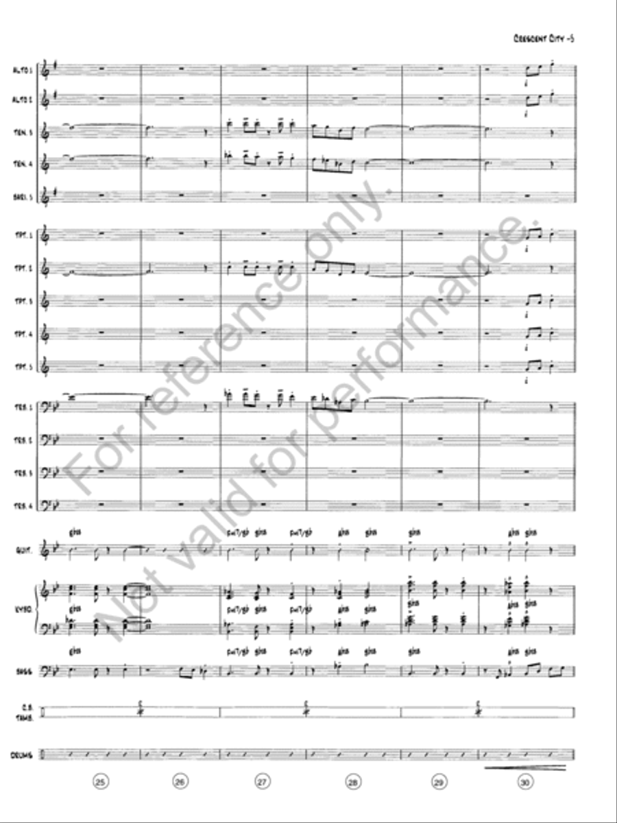 The Crescent City Stomp Jazz Ensemble scores gallery preview page 6