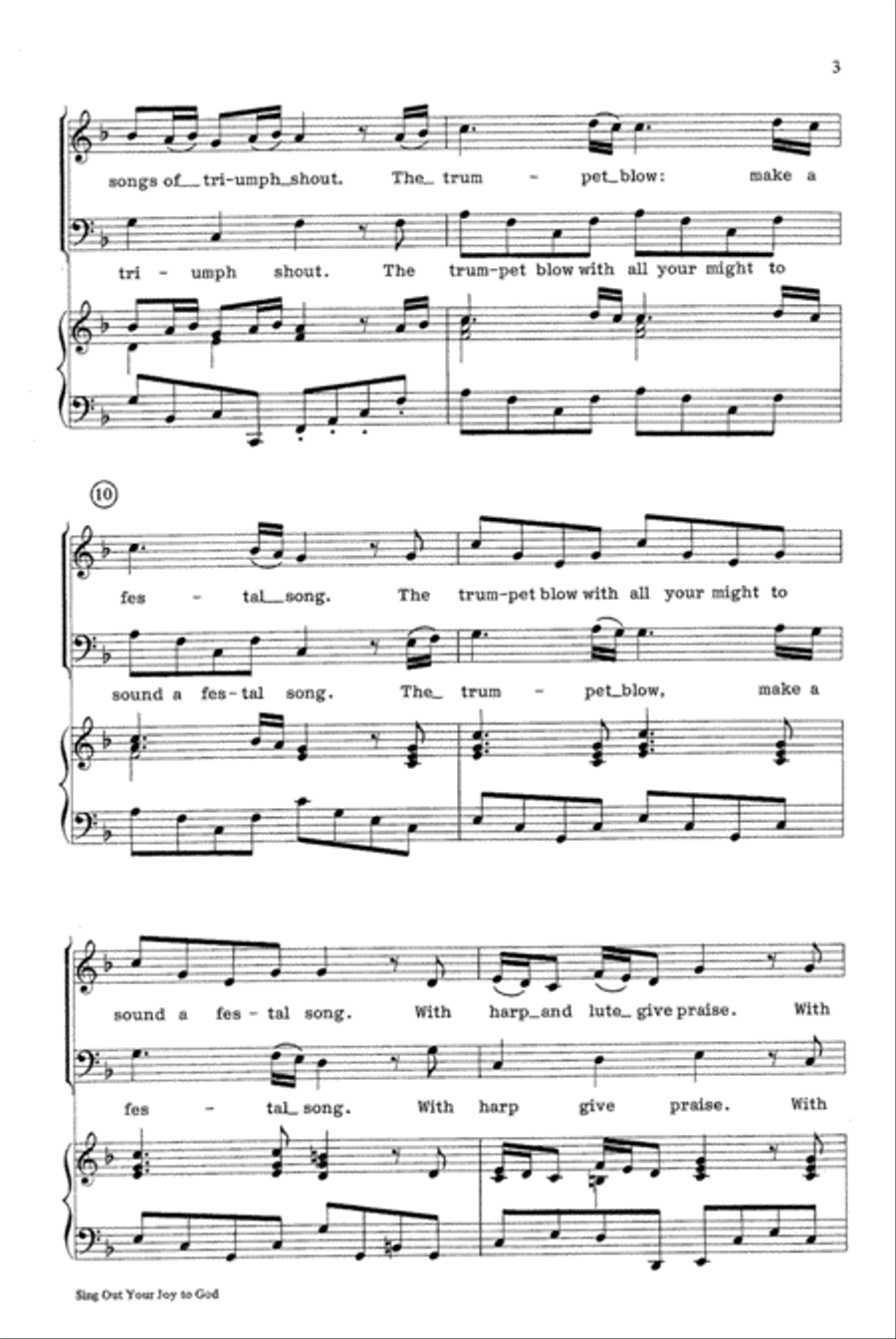 Sing Out Your Joy to God 2-Part scores gallery preview page 3