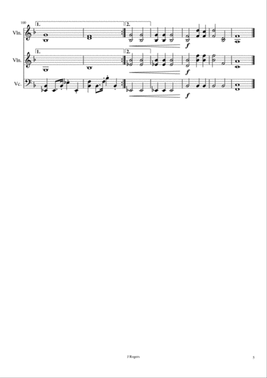 Mr. Blue Sky String Trio scores gallery preview page 5