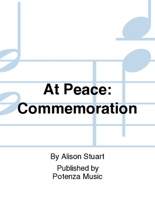 Book cover for At Peace: Commemoration