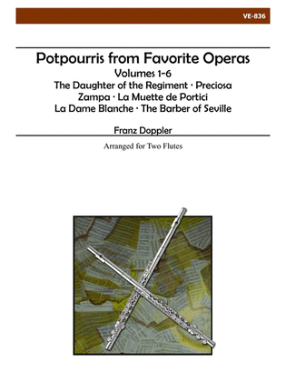 Book cover for Potpourris from Favorite Operas for Two Flutes