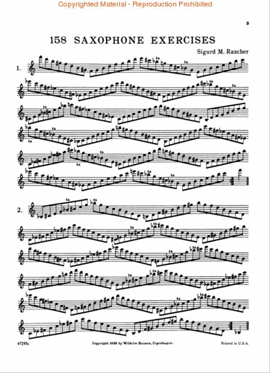 158 Saxophone Exercises - Alto Saxophone Alto Saxophone scores gallery preview page 2