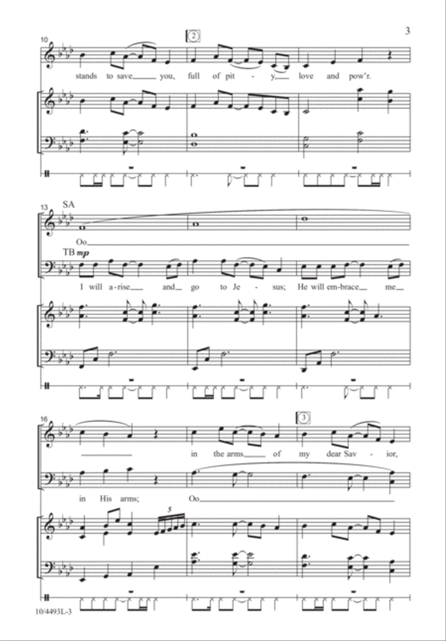 Come, Ye Sinners, Poor and Needy 4-Part scores gallery preview page 3