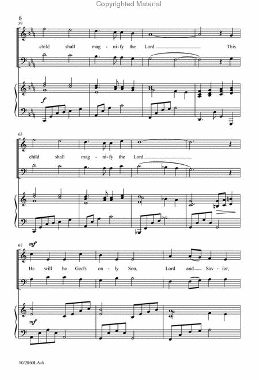 Song of Mary and Joseph Song of Mary and Joseph 4-Part scores gallery preview page 7