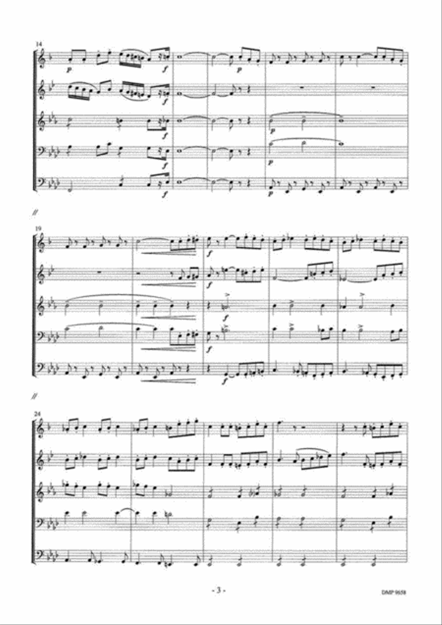 Ouverture Tot Orpheus In De Onderwereld Brass Quintet scores gallery preview page 3