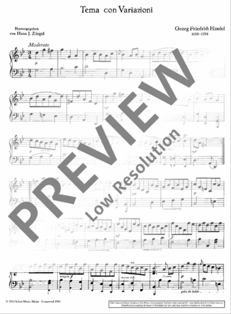 Theme and Variations Harp scores gallery preview page 3