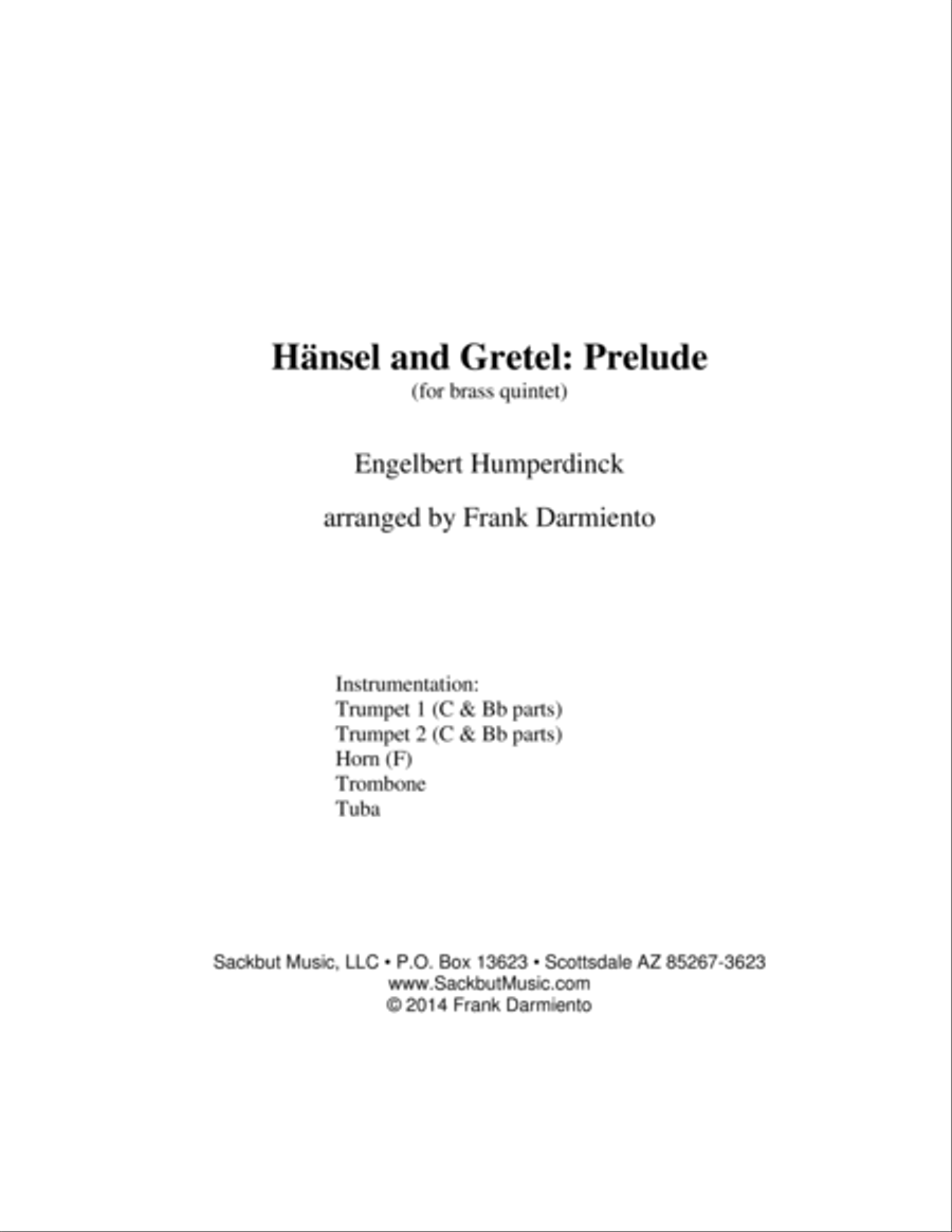 Book cover for Hansel and Gretel: Prelude