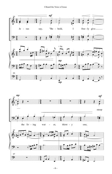 I Heard the Voice of Jesus - SATB image number null