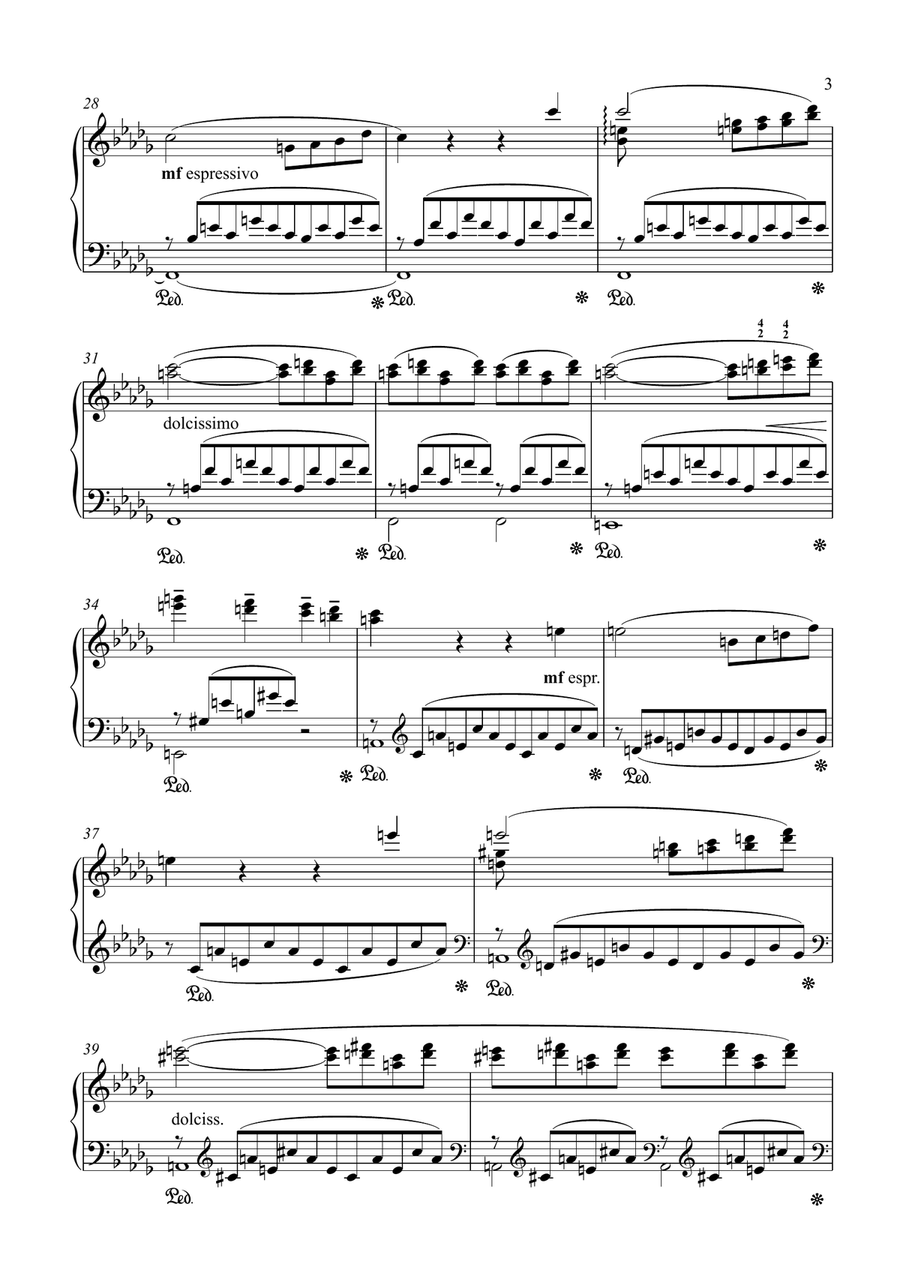 Liszt - Consolation No. 3 in D flat major Piano Solo scores gallery preview page 3