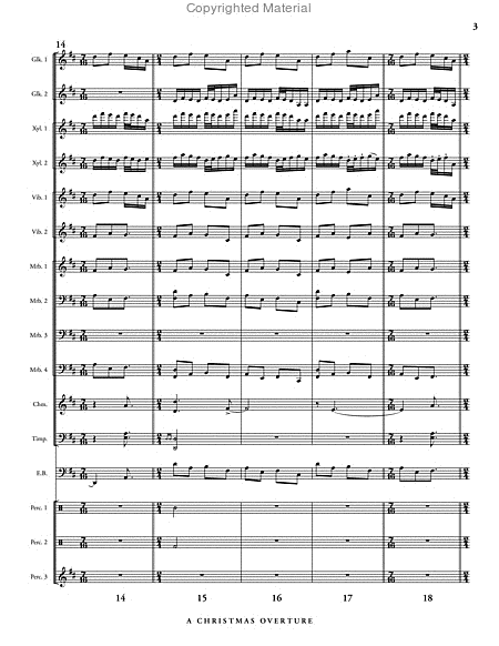 Christmas Overture, A (score & parts) image number null