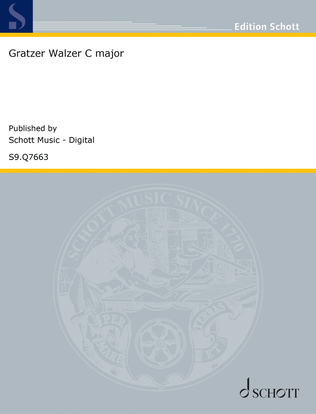 Book cover for Grätzer Walzer C major