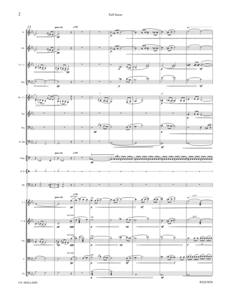 Requiem, A Secular Song of Transcendence for SATB Chorus and Orchestra FULL SCORE AND PARTS