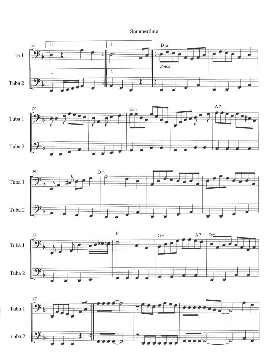 Summertime Brass Duet scores gallery preview page 4