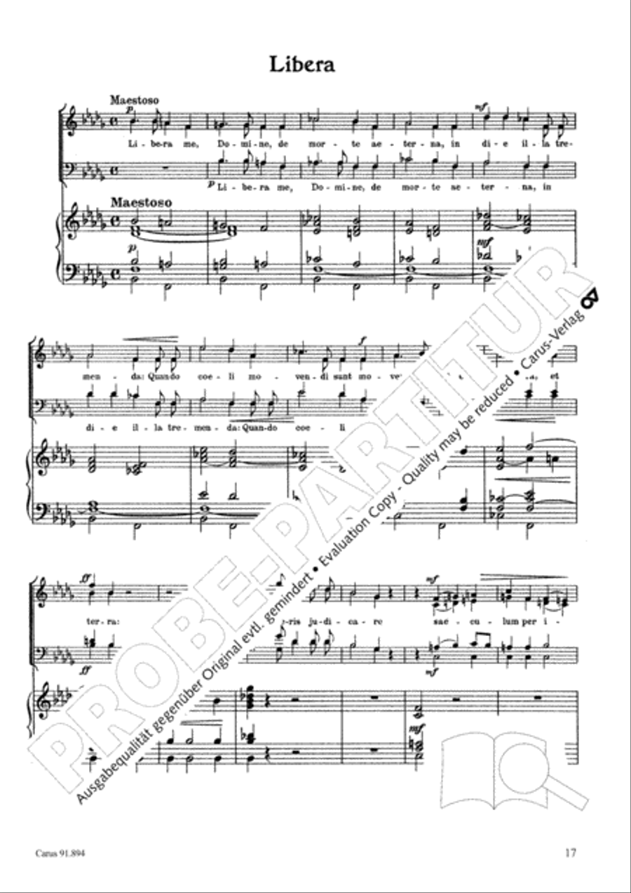 Requiem 4-Part scores gallery preview page 18