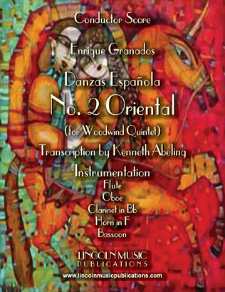 Granados – Danza Española - No.2 “Oriental” (for Woodwind Quintet)