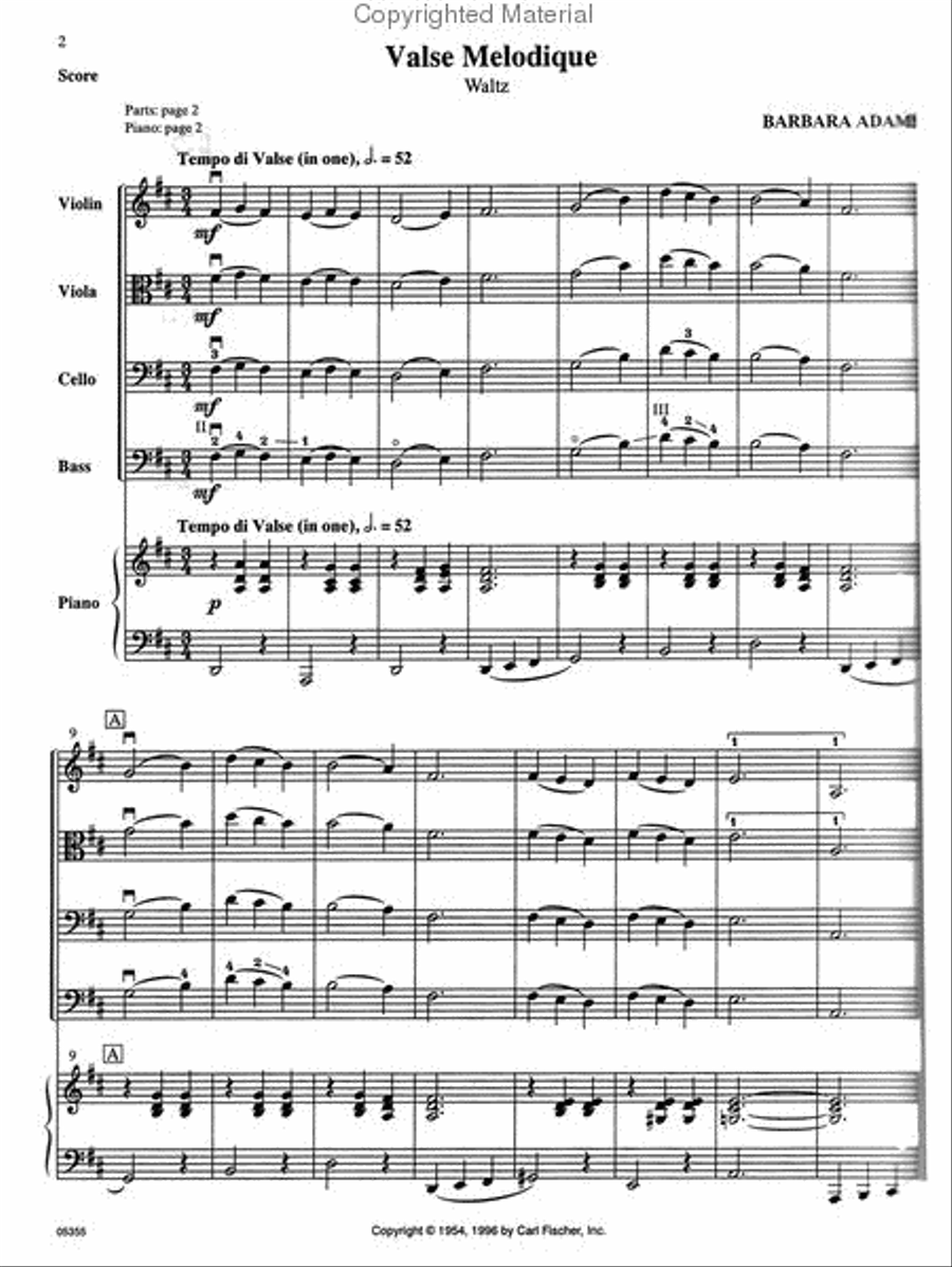 Melody Book For Strings String Orchestra scores gallery preview page 2