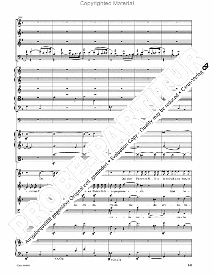 Missa solemnis Missa solemnis 4-Part scores gallery preview page 157