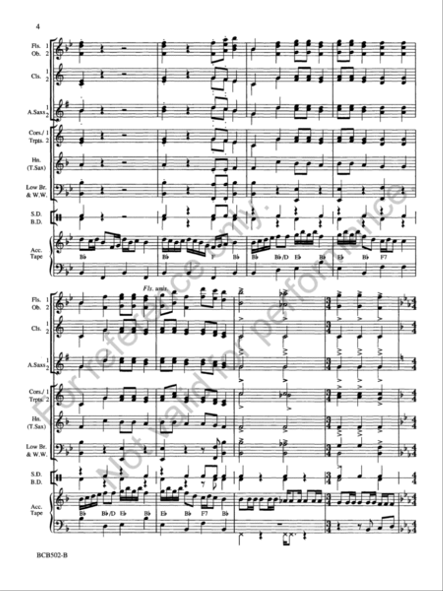 Hoedown Hoedown Concert Band scores gallery preview page 4