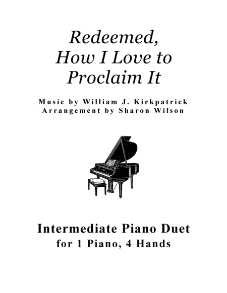 Redeemed, How I Love to Proclaim It (1 Piano, 4 Hands Duet) image number null