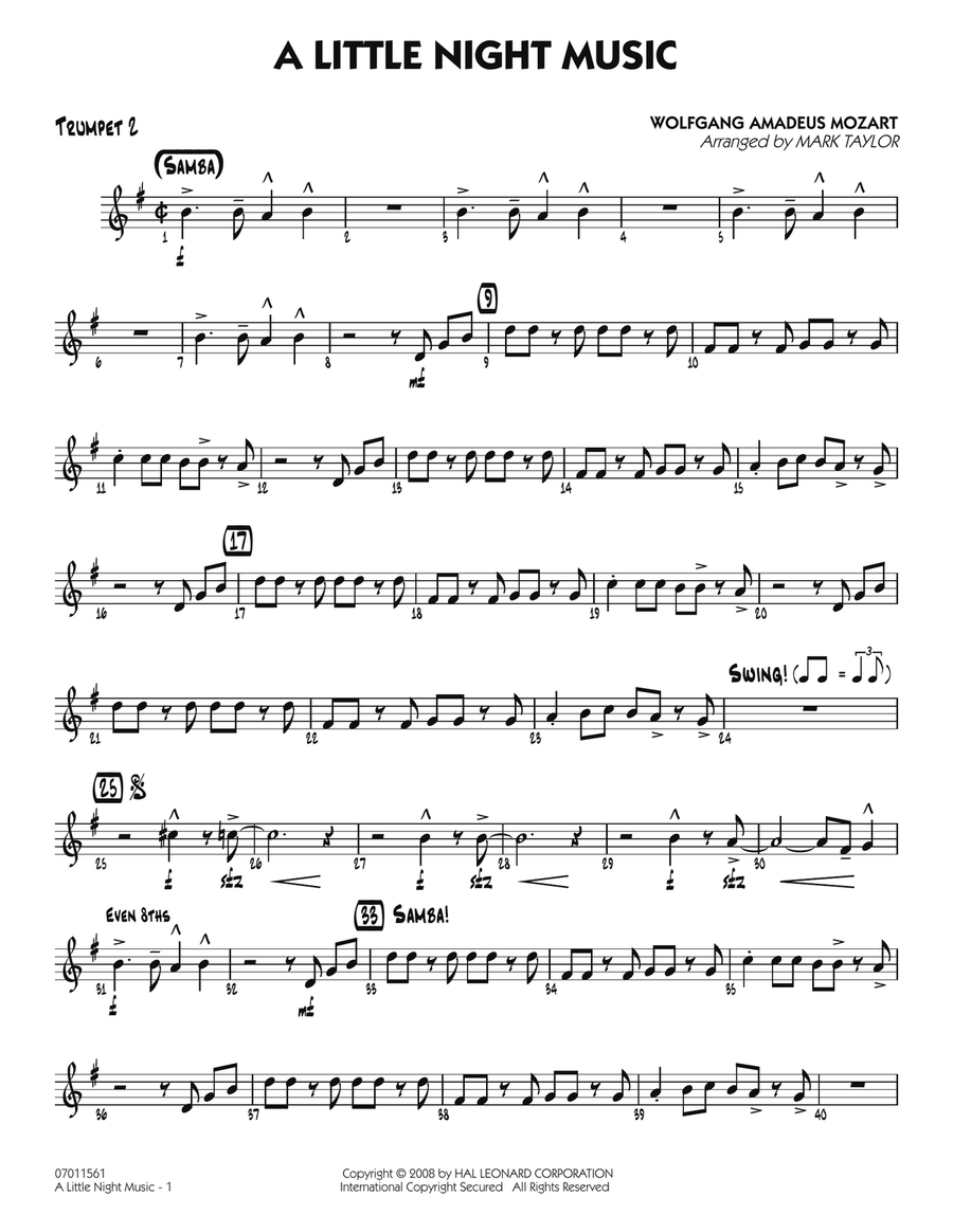 A Little Night Music - Trumpet 2