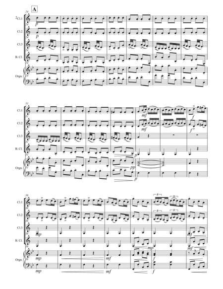 Vivaldi - Concerto in D Major RV 93 (for Clarinet Quartet and Optional Organ) image number null