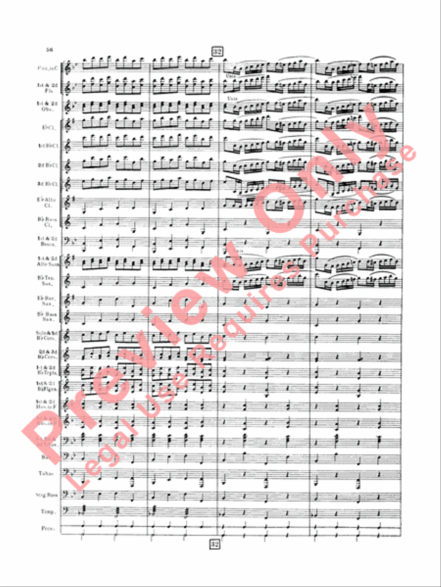 Italian in Algiers (Overture) Concert Band scores gallery preview page 59