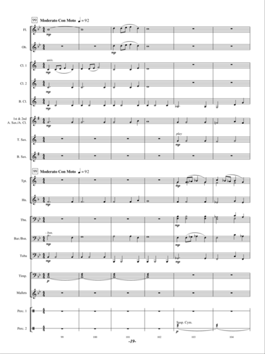 Whispering Ridge Whispering Ridge Concert Band scores gallery preview page 18